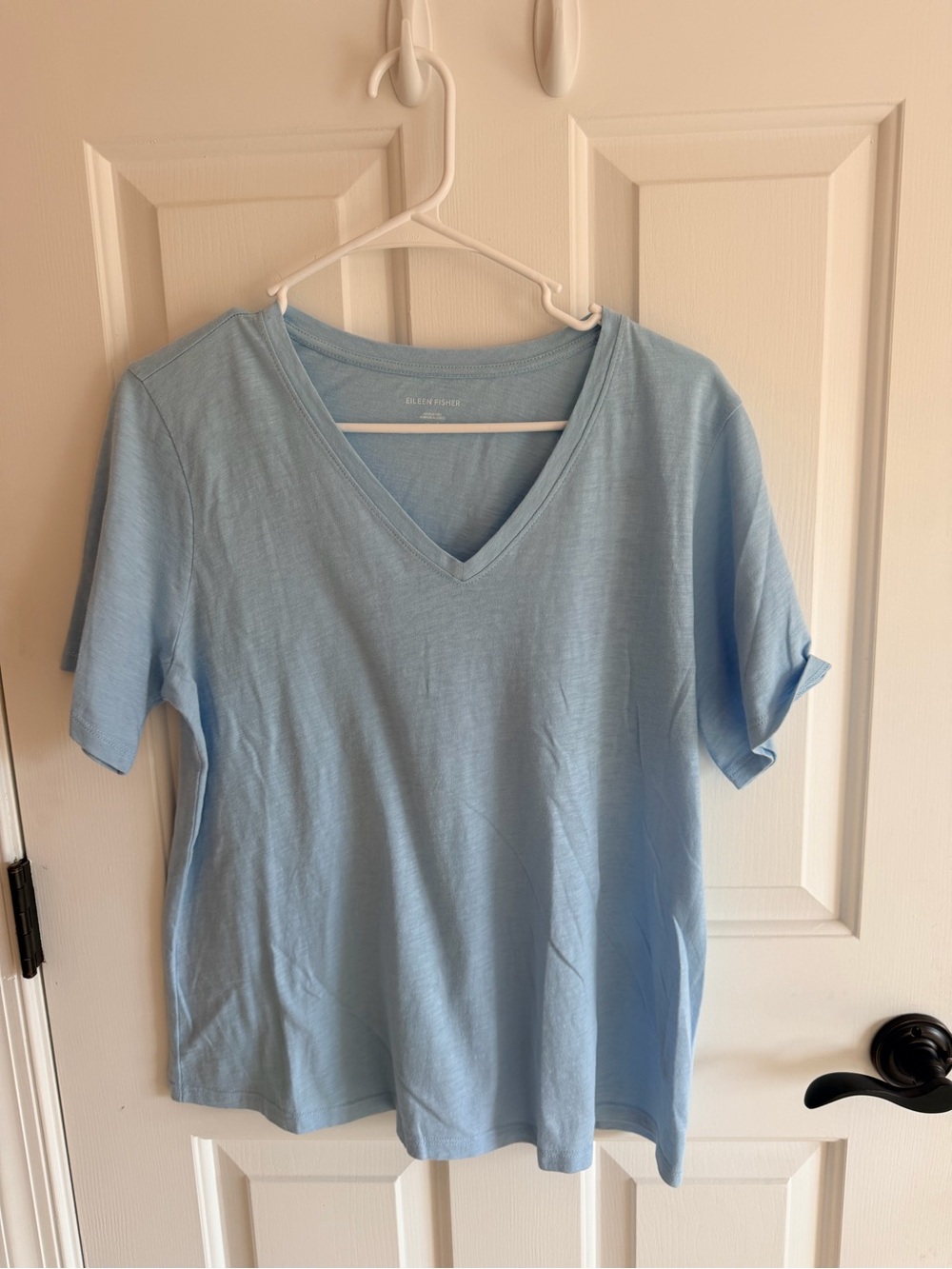 NWT Eileen Fisher Blue VNeck Tee